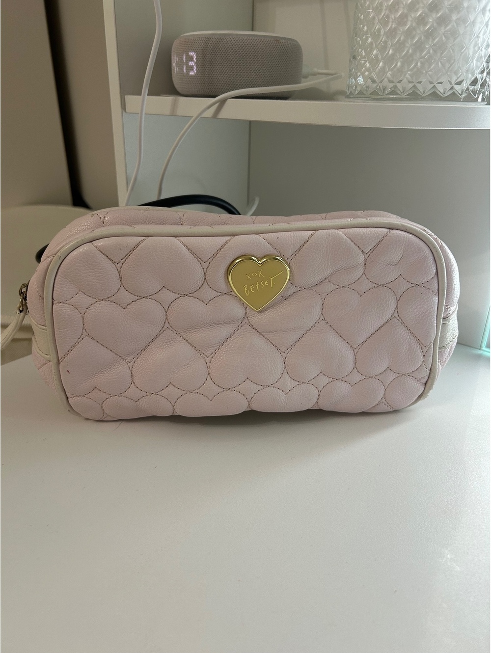 Luv Betsey Pink Heart Quilted Cosmetic Bag Pouch (Send offers!)